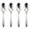 Oneida Kenya Set of 4 Teaspoons 6 1/4" Quality Stainless
